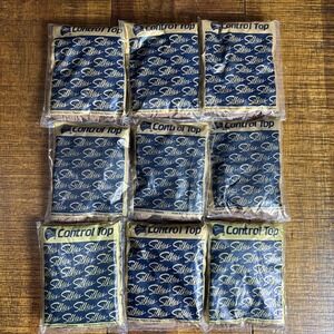 NOS 9 Pairs Silkies Control Top Pantyhose W/ Support Legs Medium Beige Honey